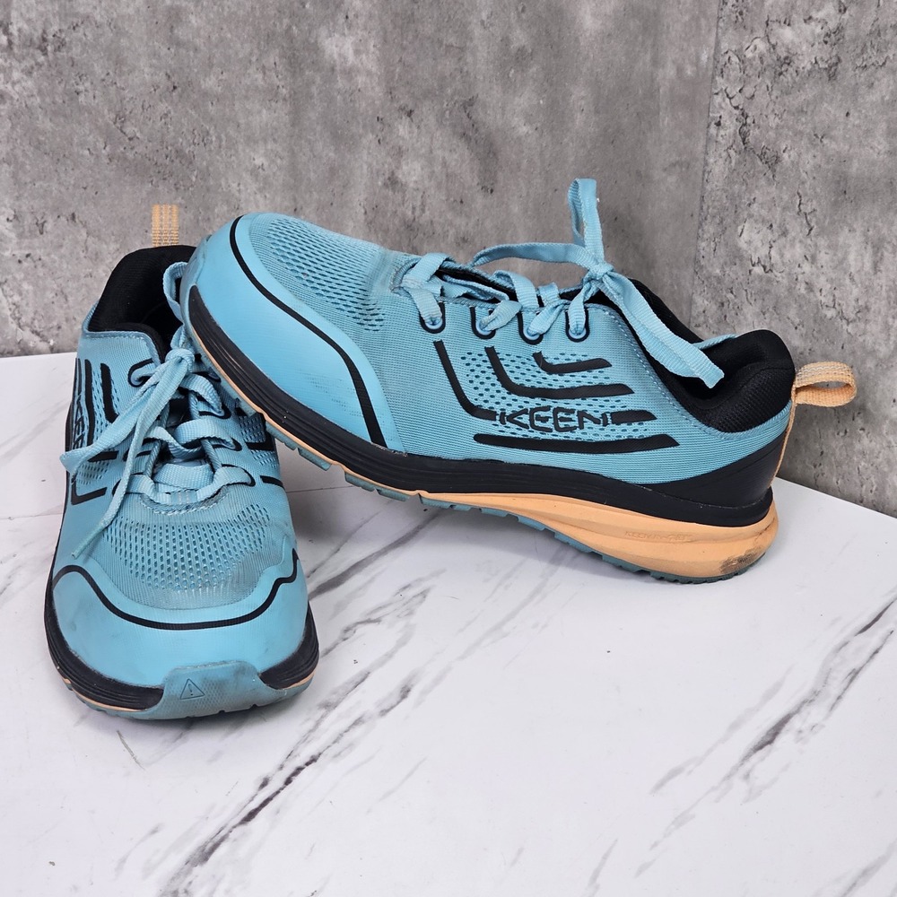 KEEN Utility Carbon Toe Work Shoes Lace Up ASTM F2413-18 Aqua 8.5 W Womens